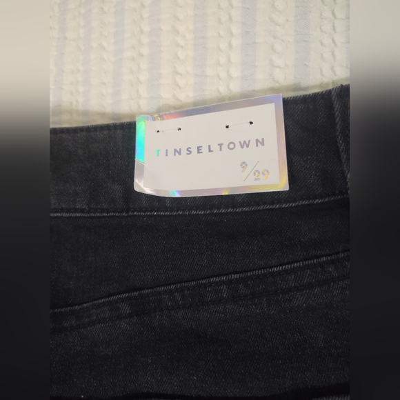 Black Denim Mini Skirt - Picture 2 of 6